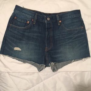 New Levi’s 501 Dark Denim Shorts
